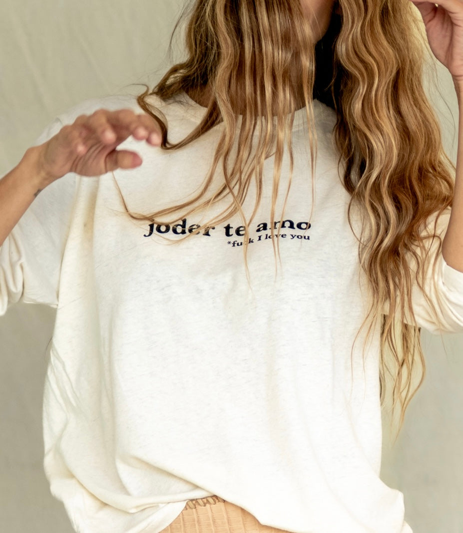 Long tee joder te amo UNISEX
