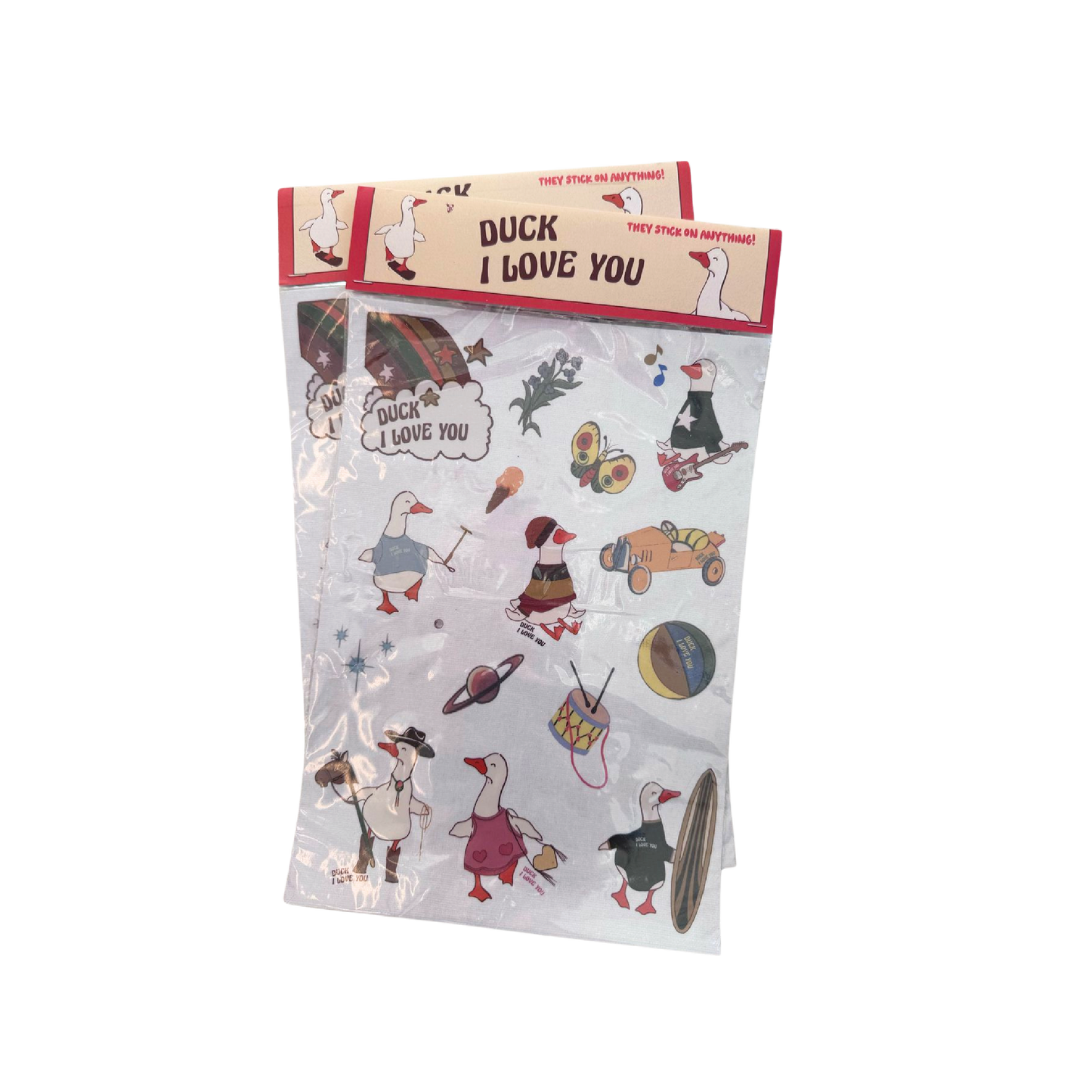 duck I love you sticker pack