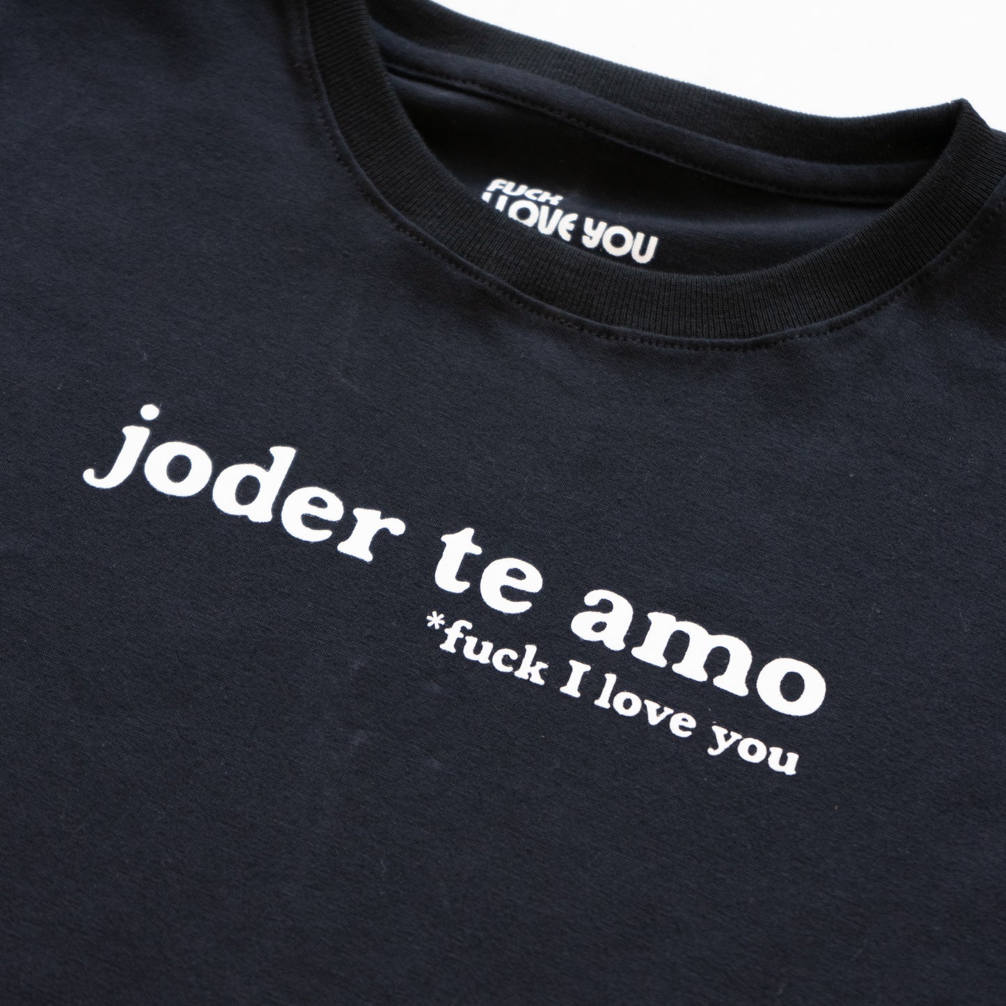 Joder te amo black t-shirt