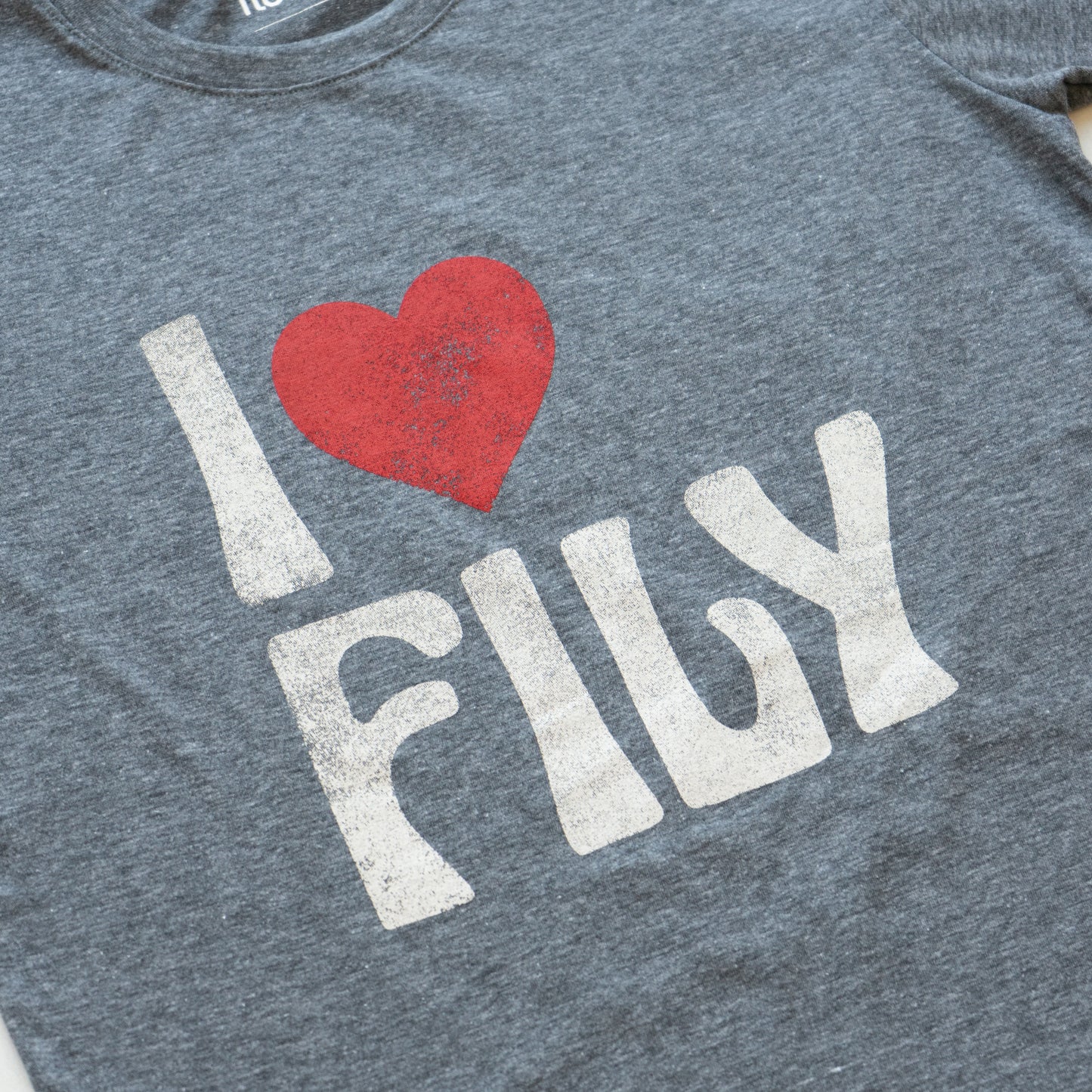 I Love FILY grey t-shirt