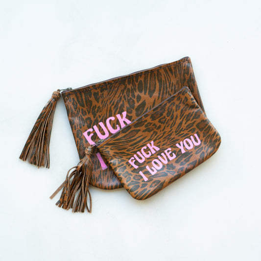 Pouch grande animal print