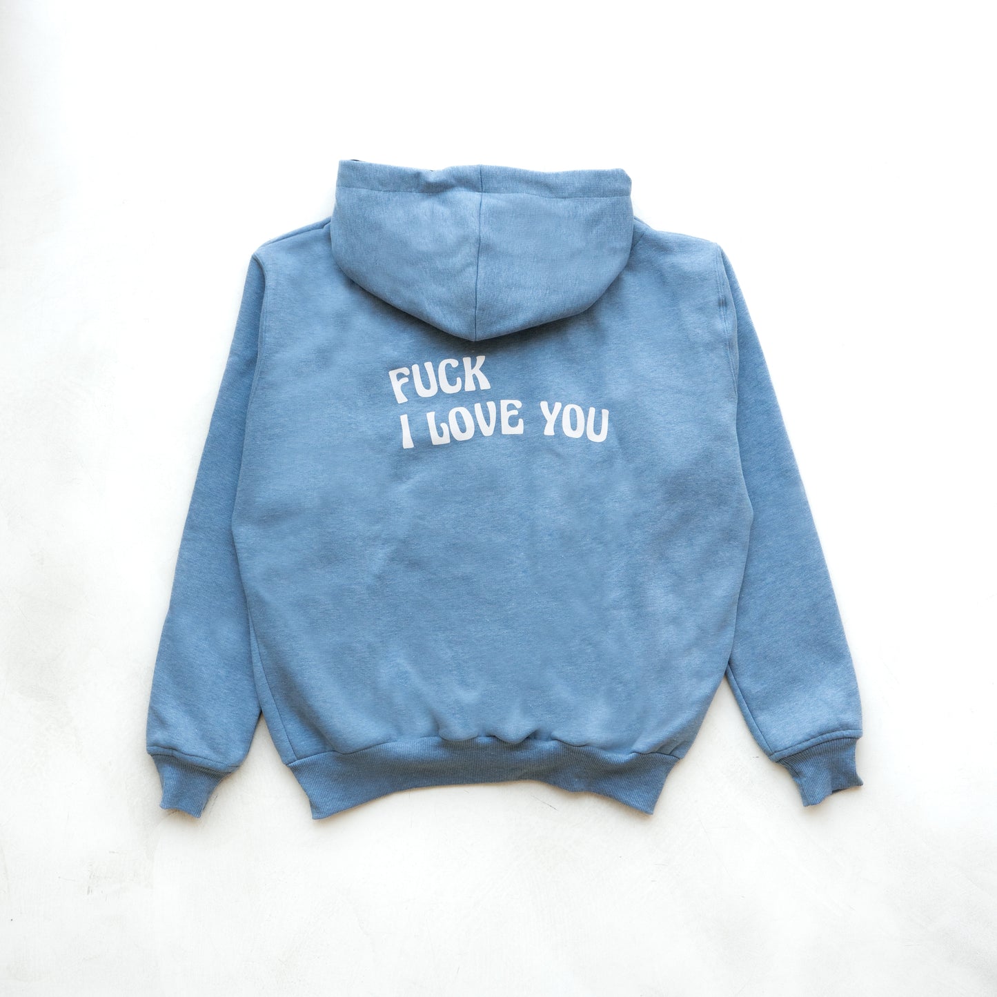 Zip Sky blue Hoodie