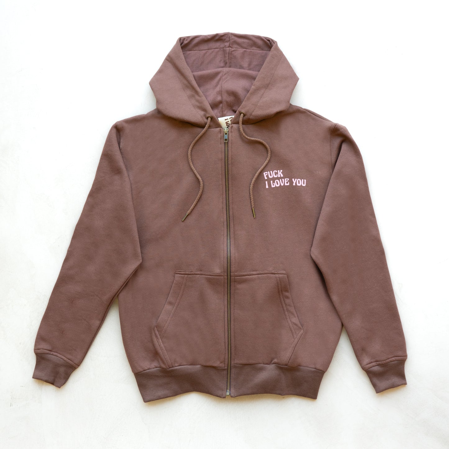 Zip Brown Hoodie