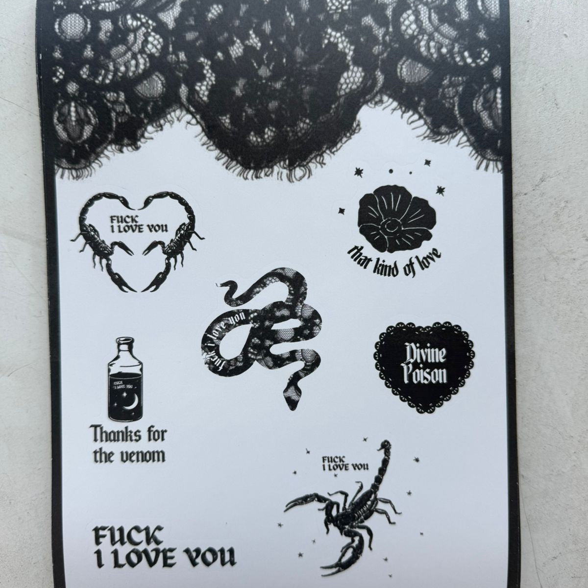 Scorpion stickers