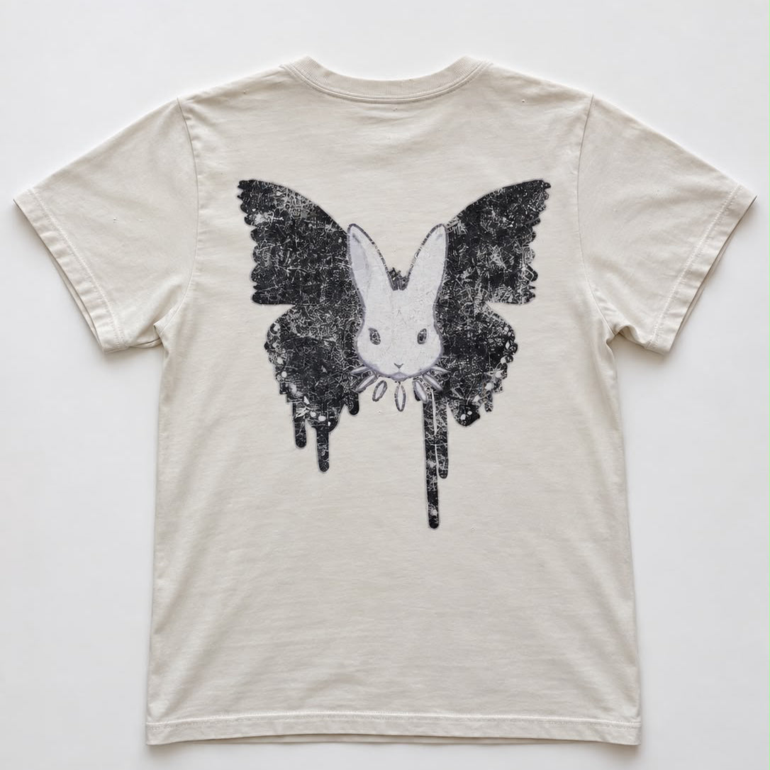 Rabbit moth t-shirt (one of a Kind)