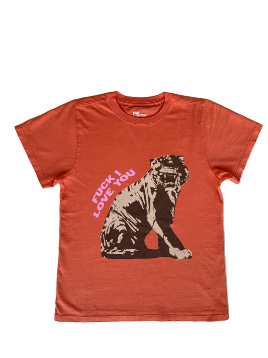 Remera Stone Distressed Tigre