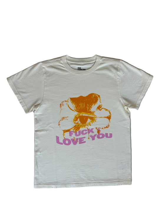 Remera Stone Distressed Flor